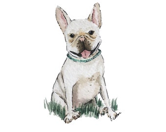 13x18 Frenchie Druck