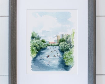 Stadt See Fine Art Print
