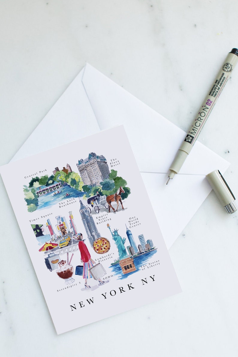 New York NY Notecard