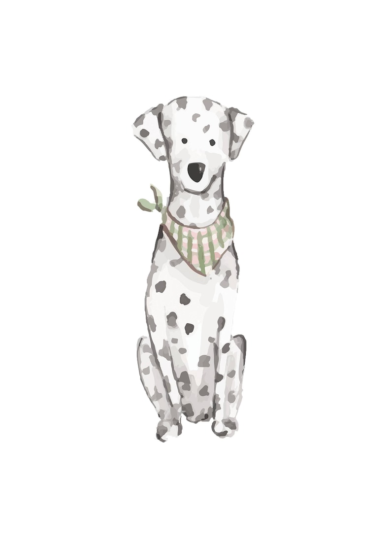 5x7 Dalmatian Print Etsy