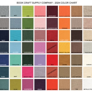 1/2 Yard Bookcloth 68 color options image 2