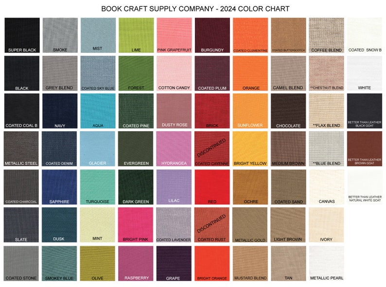 1/2 Yard Bookcloth 68 color options image 2