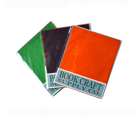 Bookcloth Sample Pack Six Random Colours 8x10 