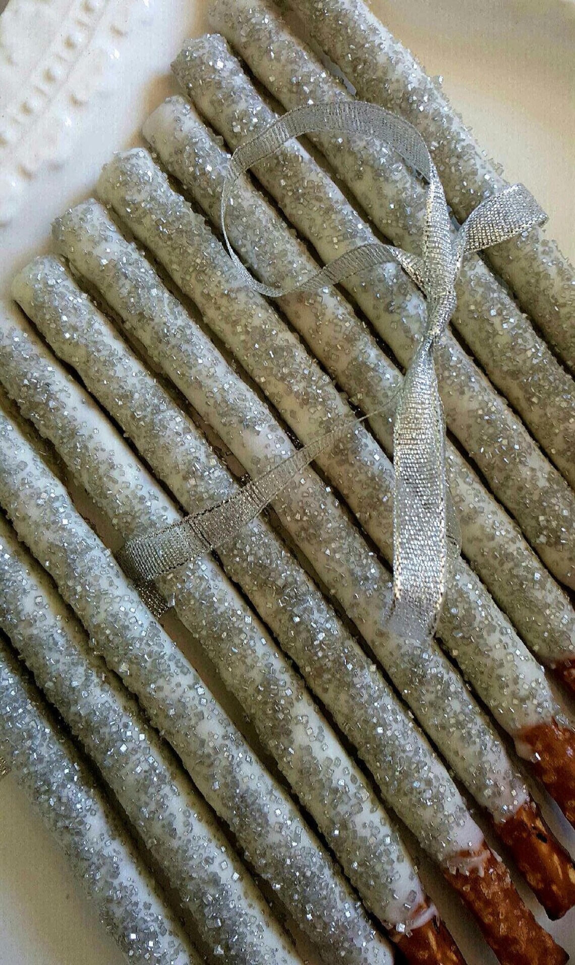 Wedding Favors Chocolate Covered Pretzels Rods White Chocolate Etsy