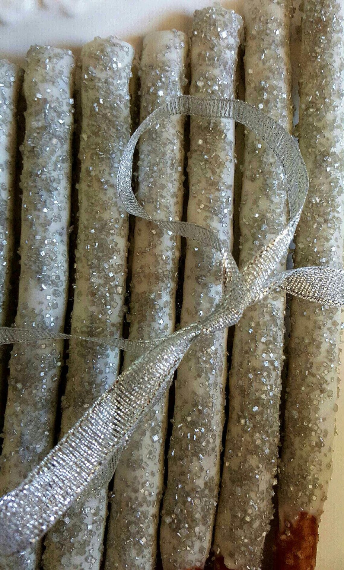 Wedding Favors Chocolate Covered Pretzels Rods White Chocolate Etsy