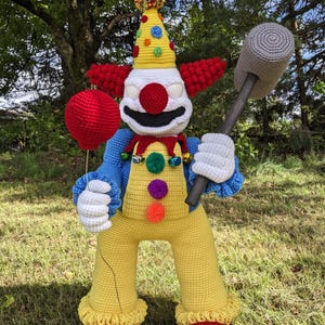 Borris The Clown crochet pattern PDF DOWNLOAD ONLY