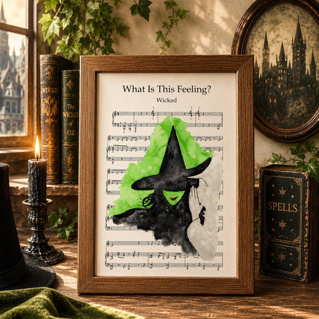 Feeling Wicked Notepad Wicked | What is This Feeling? | INSTANT DIGITAL DOWNLOAD - Etsy