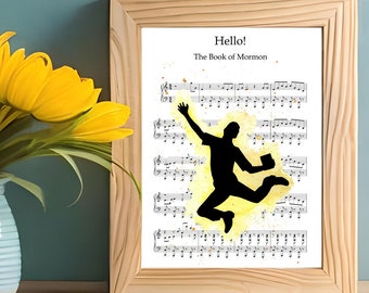 Book of Mormon Musical Theatre Poster Print | INSTANT DIGITAL DOWNLOAD