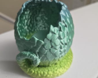 Portavelas de té con forma de huevo de dragón