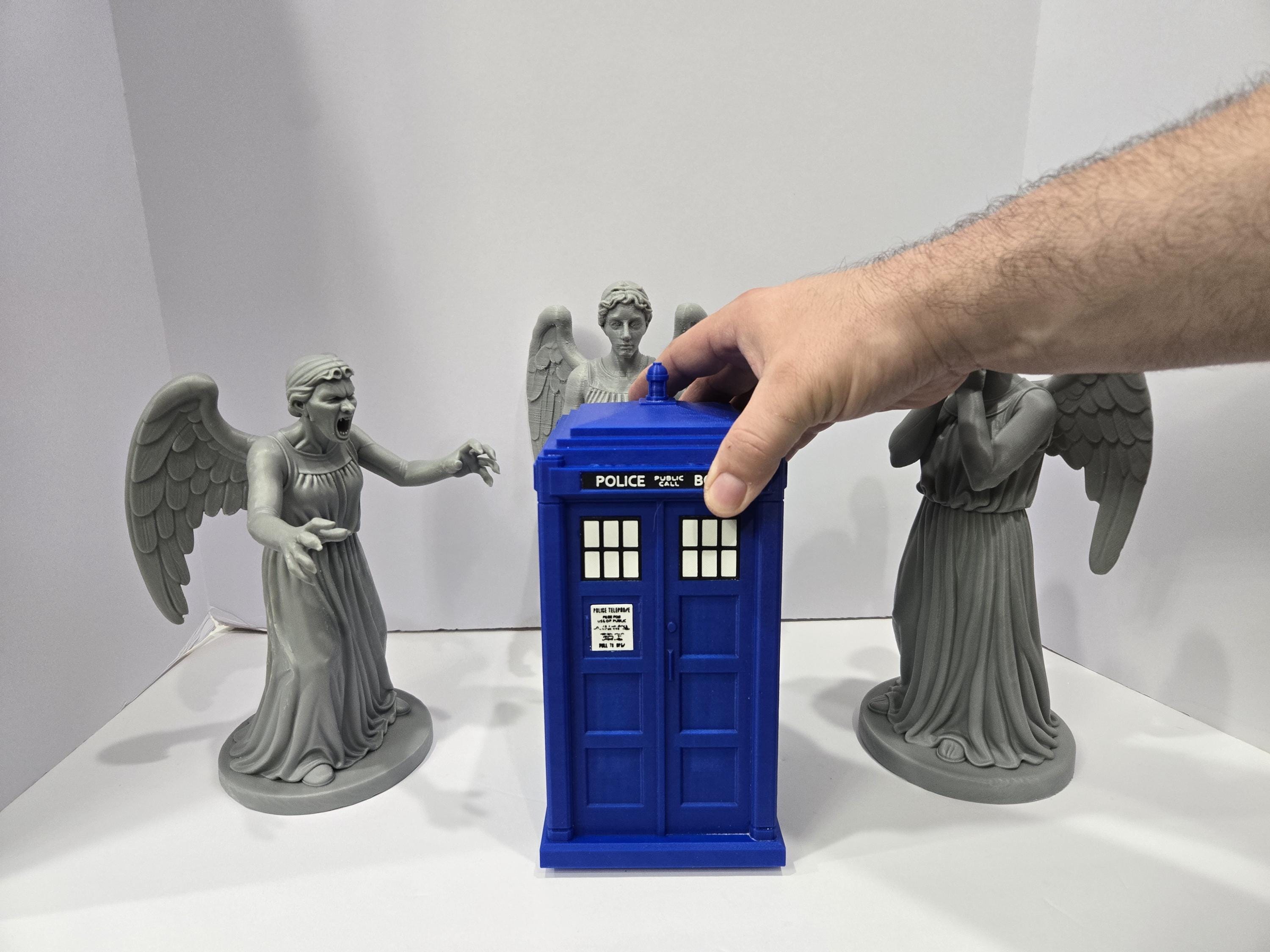 Dr Who Weeping Angels and Tardis - Etsy