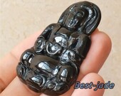 Kwanyin Guanyin Grade A Green Jade ICE Jadeite Earring Bead Chinese Carved ,pendant Myanmar Anhänger