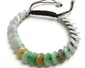 Certificated ICE Jade Grade A Green Natural Jadeite Hand carved Jade Round bead bangle Bracelet Chain Burma stone Armband string rope