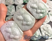 1 pcs (Wholesale) Grade A Natural Monkey King Son Goku necklace Green Jade ICE Jadeite Chinese Carved ,birthday gift men 39 s Pendant