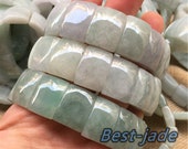 10PCS Certificated turtle shape Jade Grade A Natural Jadeite Hand carved Jade Men 39 s bead bangle Bracelet lady Chain Burma stone Armband