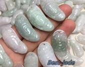 10PCS (Wholesale) Feicui KWAN YIN Guanyin Natural Grade A Green Jade ICE Jadeite Chinese Carved ,lady Jadeit Pendant man necklace Statue
