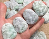 1 pcs (Wholesale) Grade A Natural dragon Kylin necklace Green Jade ICE Jadeite Chinese Carved ,birthday gift men 39 s Pendant pixiu Bag hang