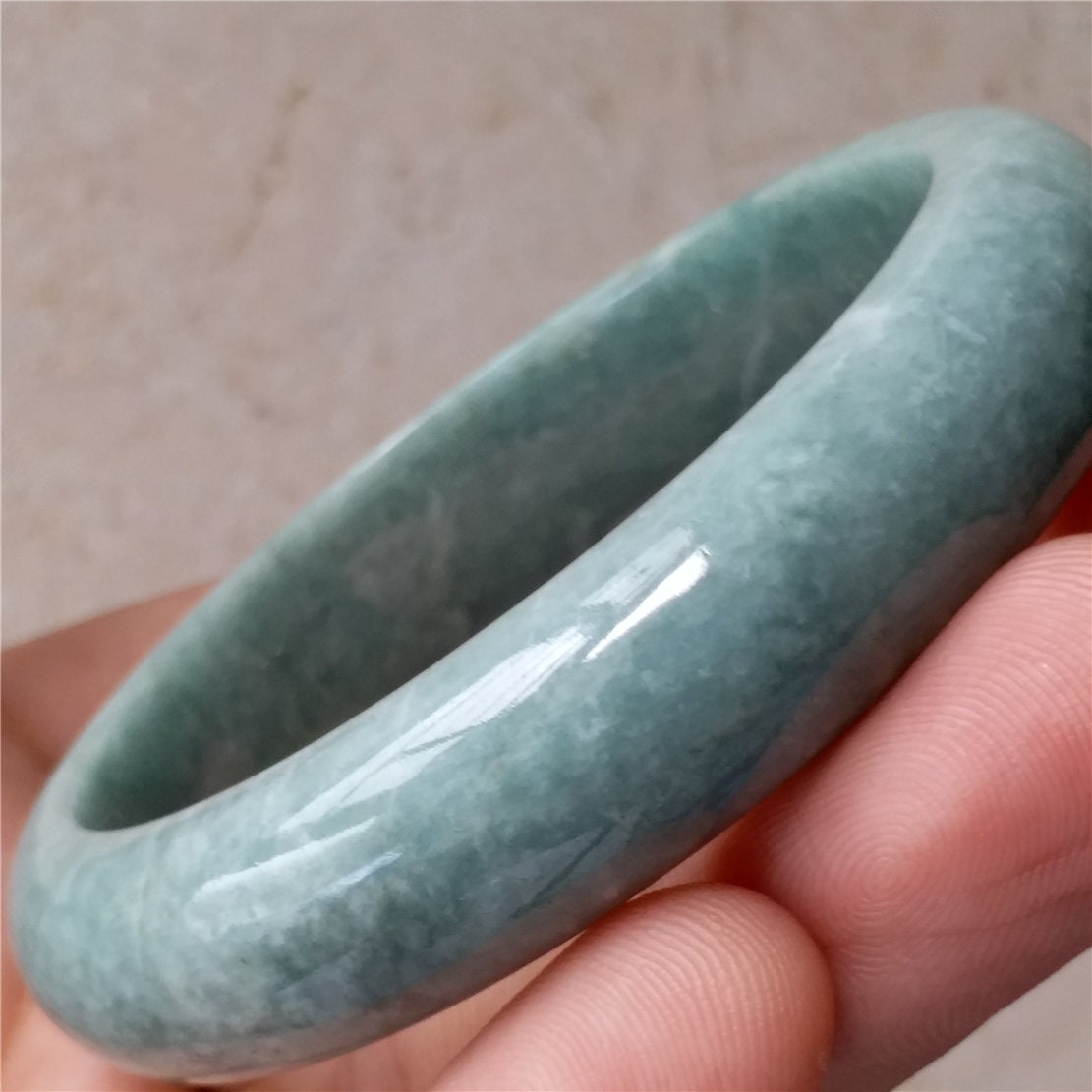 55.3mm Light Green Grade A Jade Natural Jade Hand Carved Etsy