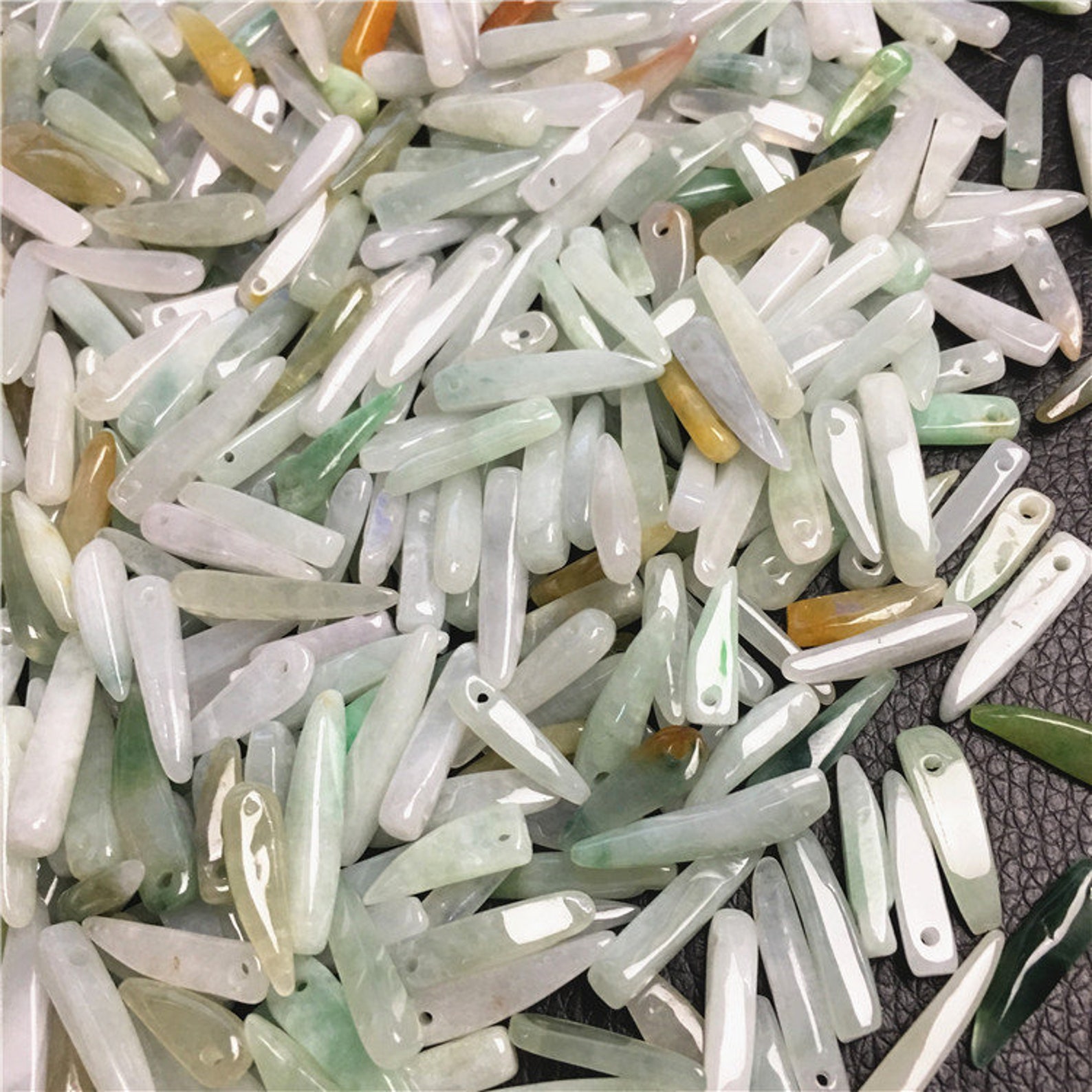 100PCS 516mm Grade A Jade Chili Pepper Shape A Stone ICY Jade Etsy UK