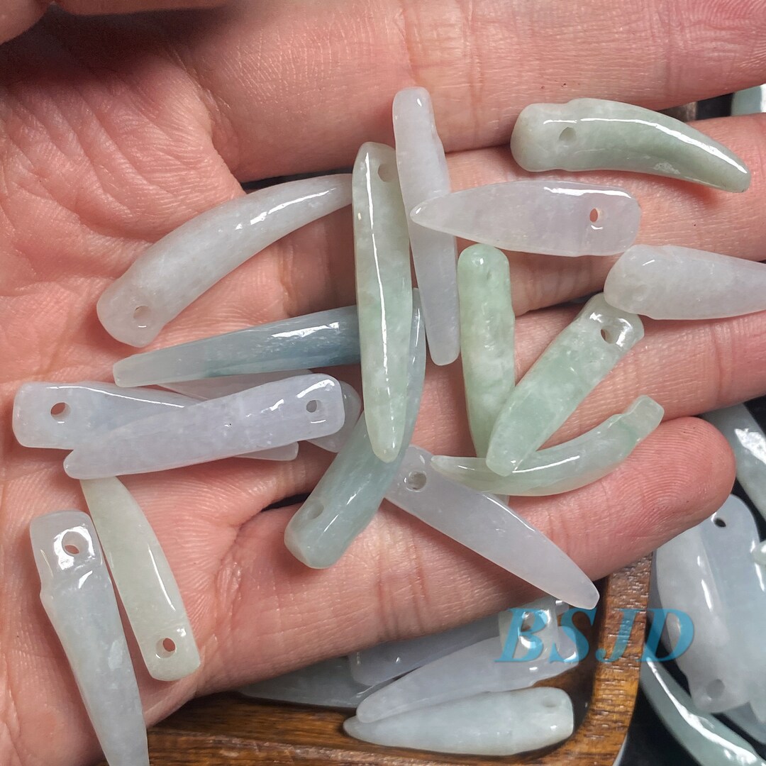 100PCS 516mm Grade A Jade Chili Pepper Shape A Stone ICY Jade Etsy