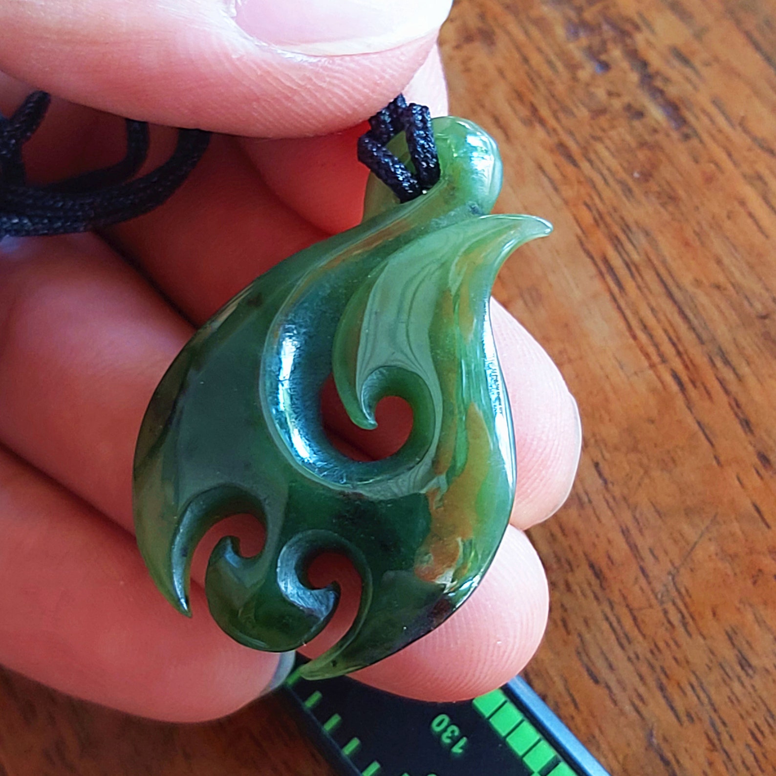 Natural Green Nephrite Jade Pendant NEW ZEALAND Maori Style Etsy