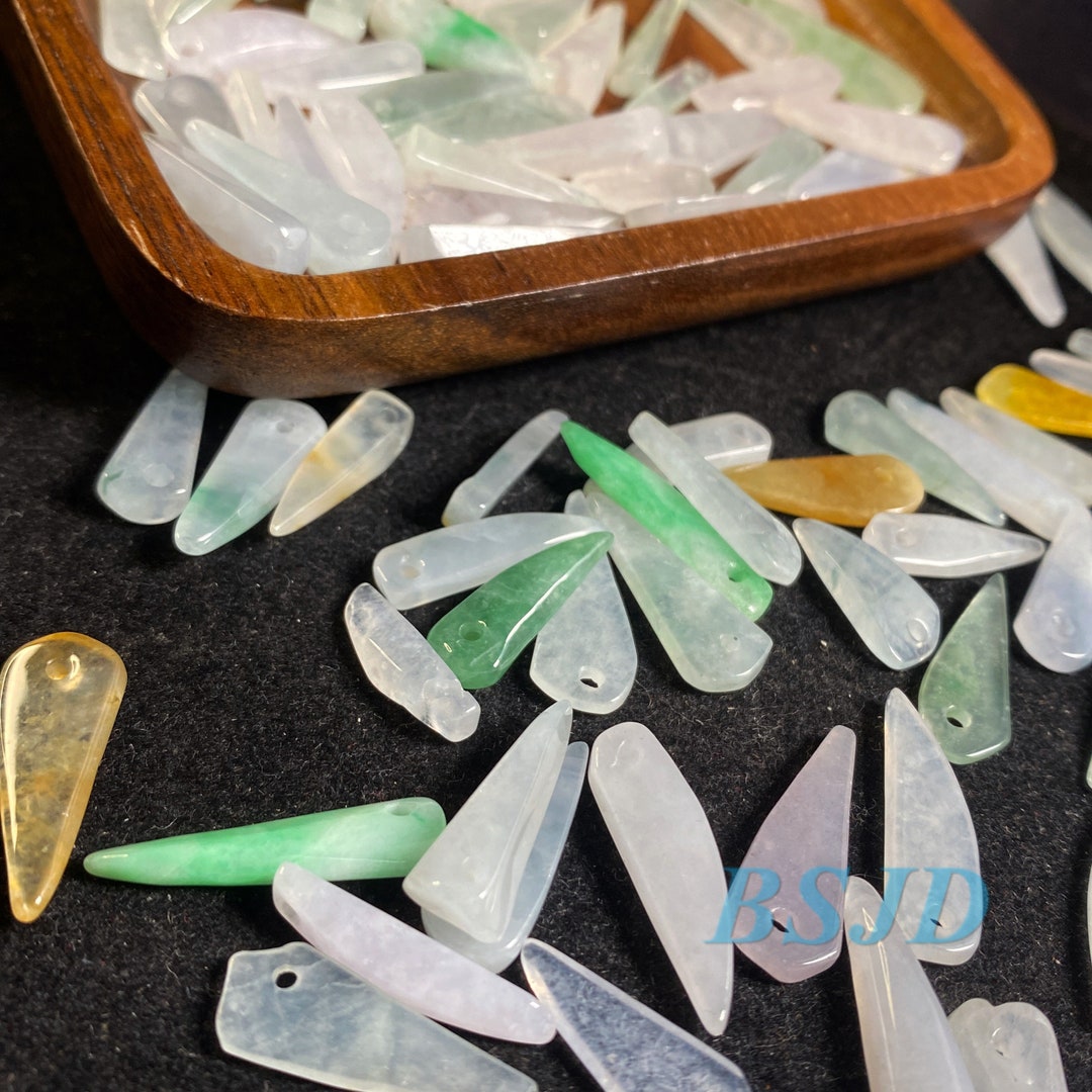 100PCS 516mm Grade A Glass Jade Chili Shape A Stone ICY Jade Etsy