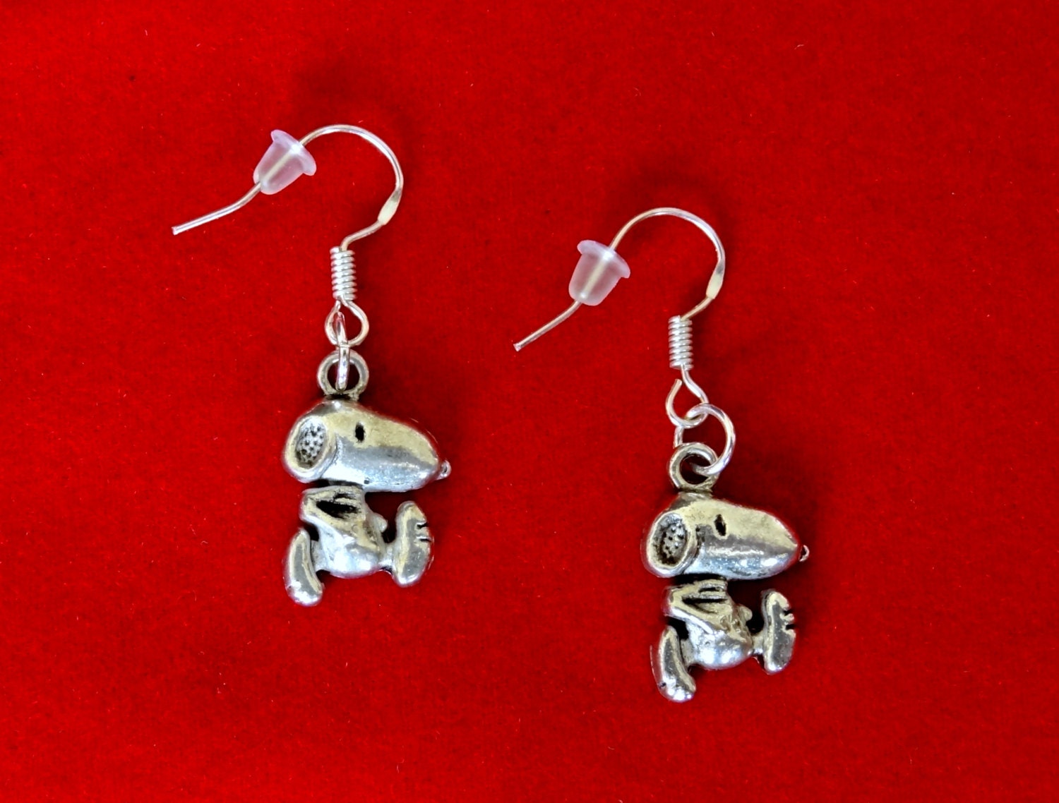 50 SALE Snoopy Earrings..Charlie Brown Earrings..Snoopy Dog Etsy