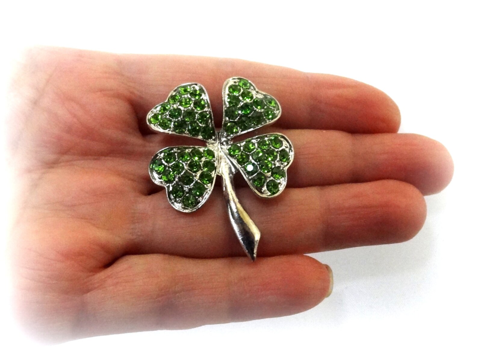 50 SALE Shamrock Pin..shamrock Brooch..green Shamrock Etsy