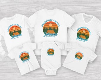 Adventure 2025 Shirt, Family Camping Shirt, Matching Camping Tees, Custom Family shirts, Matching Family Trip, Camping trip, Camp Lover Gift