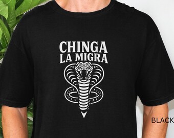Camiseta Chinga La Migra, anti-ICE, pro-inmigración, protesta por la abolición de ICE, colores cómodos anti-Trump 1717, regalo para activistas inmigrantes