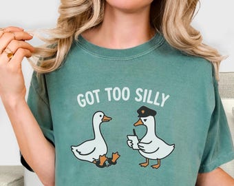 Chemise d'oie stupide, chemise d'oie devenue trop stupide, chemise idiote d'oie, chemise mauvaise oie, chemise d'oie, cadeau d'oie, oie drôle, cadeau d'amant d'oie