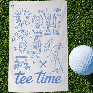 Retro Golf Towel Dad, Sports Present, Golf Course Towel, Fathers day gift, Golf Favor Towel Package for Him Golf Accessory