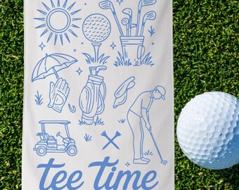 Retro golfhandduk till pappa, sportpresent, golfhandduk till golfbanan, fars dag-present, golfpresent till honom golftillbehör