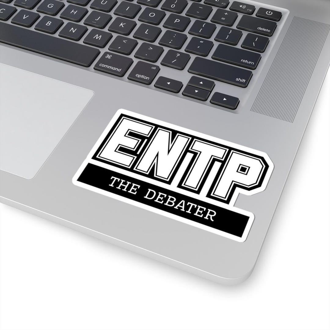 ENTP Sticker Black - the Debater MBTI Decal, Clever Challenger Gift ...