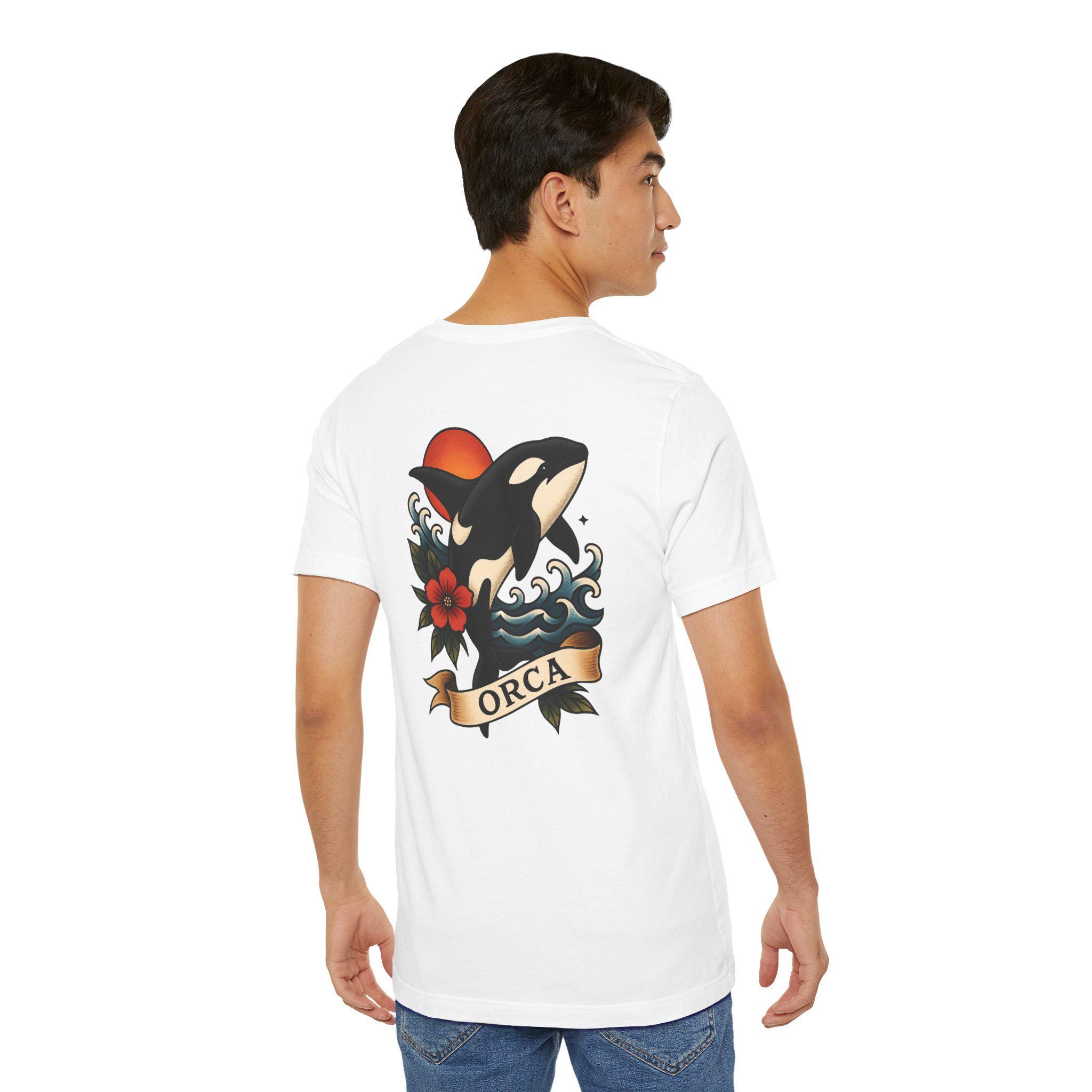Orca Shirt, Orca Tattoo Shirt, Traditional Flash Orca Tee, Vintage ...