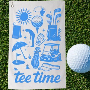 Retro Golf Towel Dad, Sports Present, Golf Course Towel, Fathers day gift, Golf Favor Towel Package for Him Golf Accessory