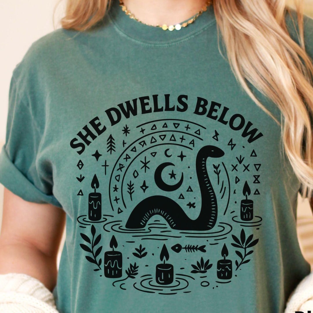 Loch Ness Monster Shirt, Cryptid Shirt, Water Serpent Folk Horror T ...
