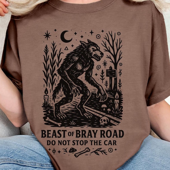 Beast of Bray Road Shirt, Cryptid Shirt,Scary Monster T-Shirt, Wisconsin Urban Legend, Werewolf Folklore, Mythical Creature Halloween Shirt