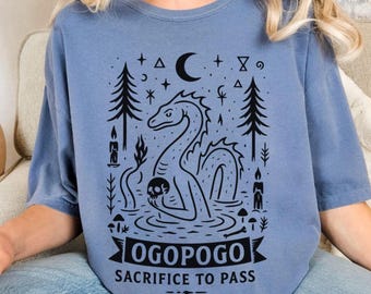Ogopogo Shirt, Unisex Cryptid Shirt, Lake Monster,Canadian Urban Legend Tee, Lake Creature, Cryptid Apparel,Mythical Beast Gift, Sea Serpent