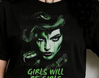 Medusa-tröja, flickor kommer att vara flickor-tröja gotisk gudinna-tröja Medusa-konst-tröja häxiga saker Halloween Medusa-tröja Medusa-älskare kuslig säsong