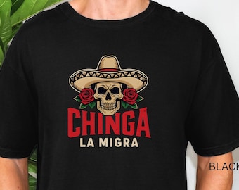 Camiseta Chinga La Migra, anti-ICE, pro-inmigración, protesta por la abolición de ICE, colores cómodos anti-Trump 1717, regalo para activistas inmigrantes