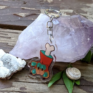 Pawbone Acrylic Keychain