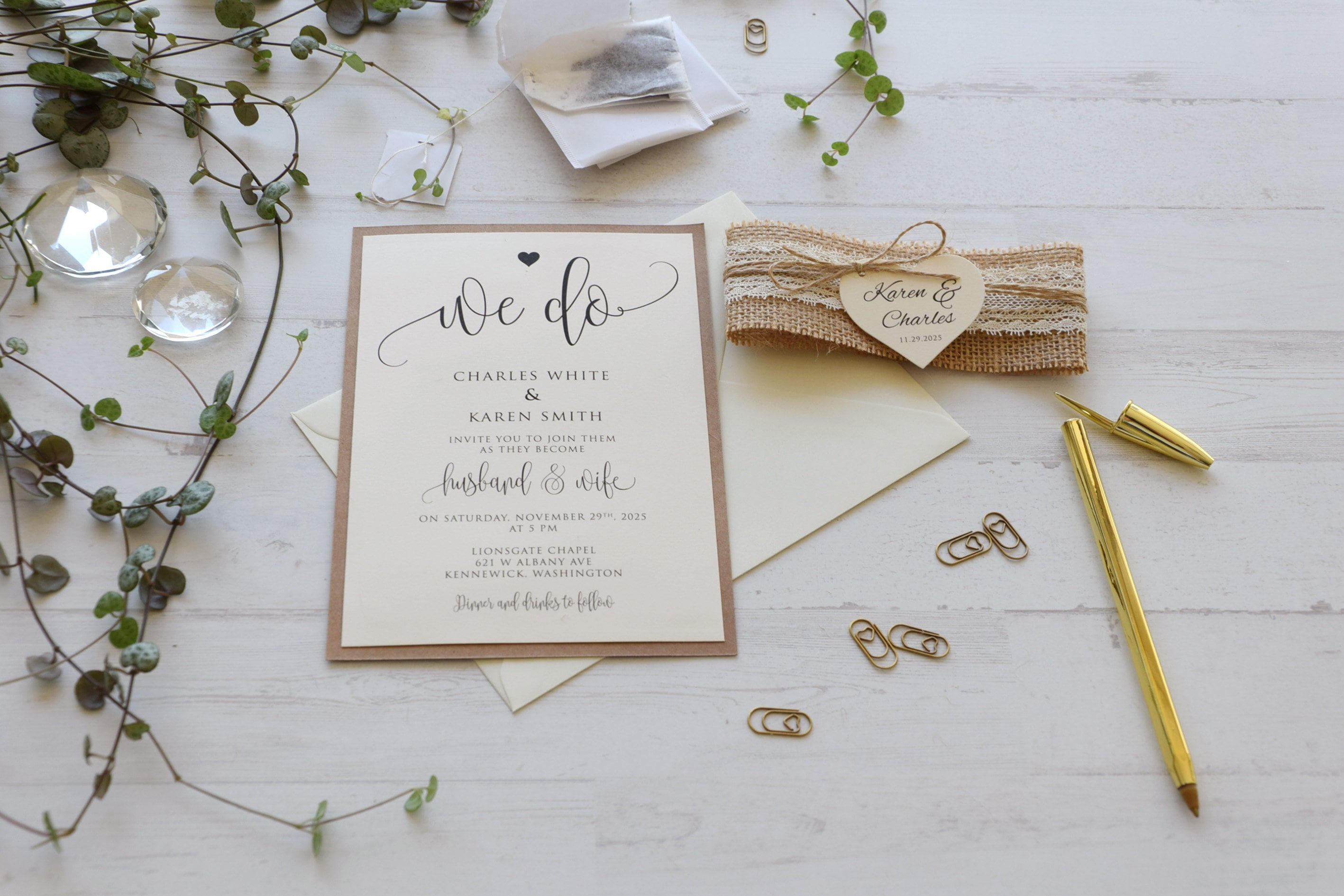 Burlap and Lace Wedding Invitation Kit, Simple Wedding Invite, Semi-custom  Invite, Unique Wedding Invite, Rustic Fall Wedding Invitations - Etsy, image size:2835x1890