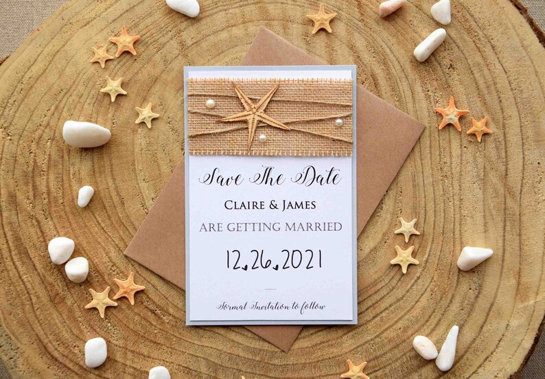 Unique Save The Dates Custom Save The Dates Beach Wedding Save The Dates Destination Wedding Save The Dates Save the Date Wedding Cards