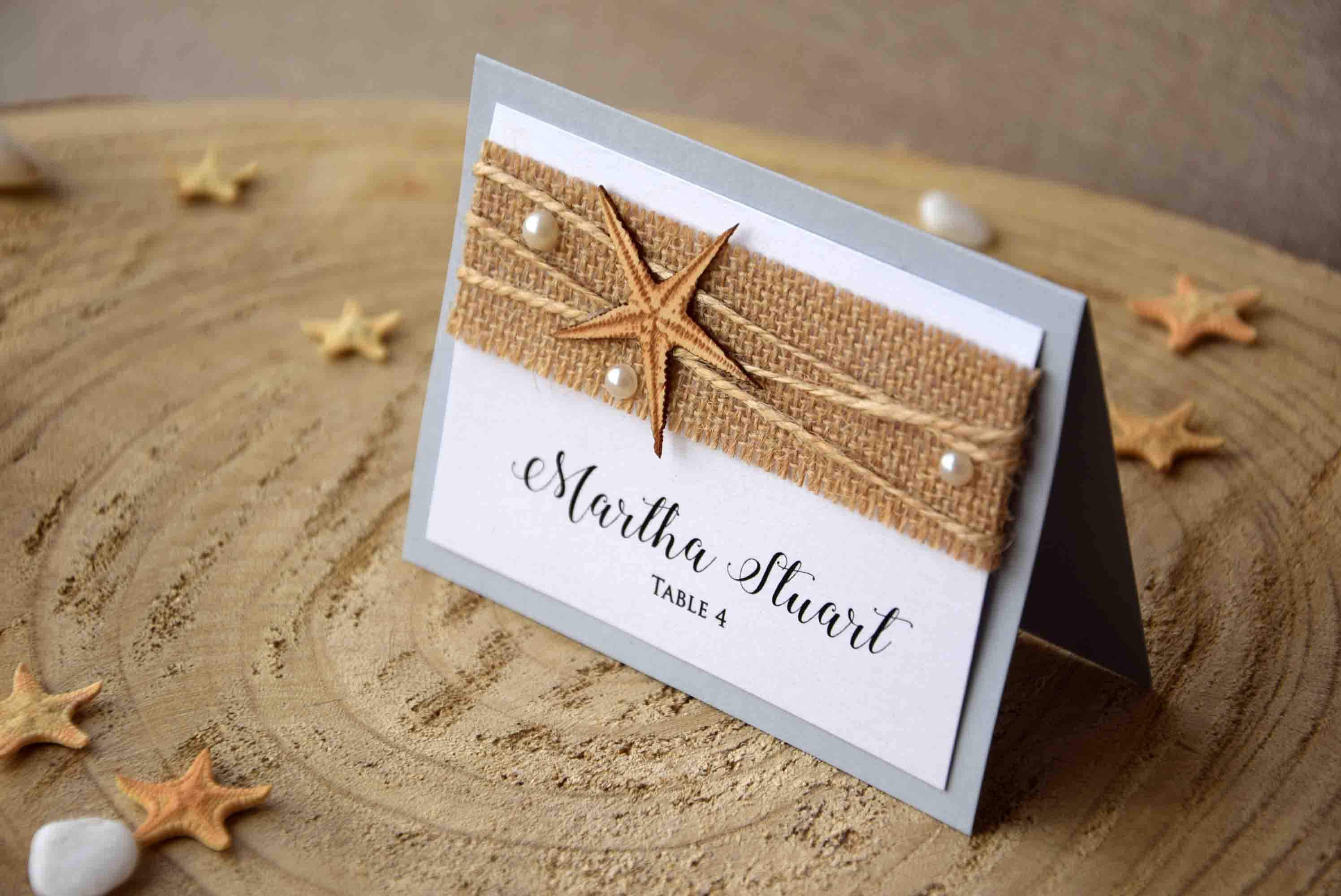Beach Place Cards Name Place Cards Place Card Names Beach - Etsy