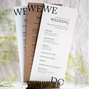 Hacemos programa de bodas, tarjeta de fiesta de bodas, tarjeta personalizada de detalles del programa de bodas, tarjeta de ceremonia de boda, tarjeta de cronograma de ceremonia de boda