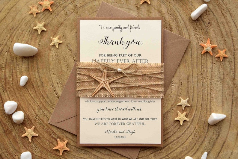 Simple Folded Thank You Card Folded Thank You Cards Modern Thank You #094 Wedding Thank You Card Personalised Thank You Cards