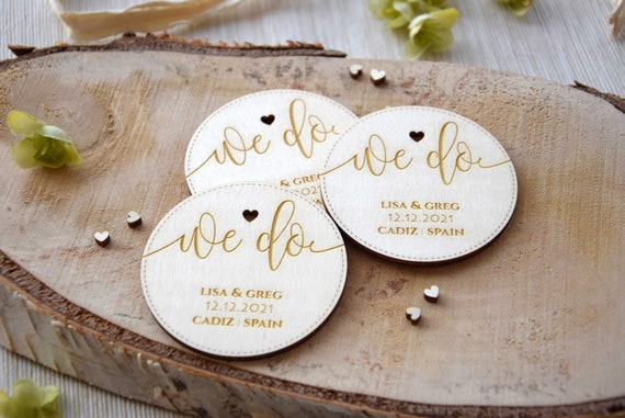 Wooden Wedding Save The Date Magnets Best Fall Save The Etsy