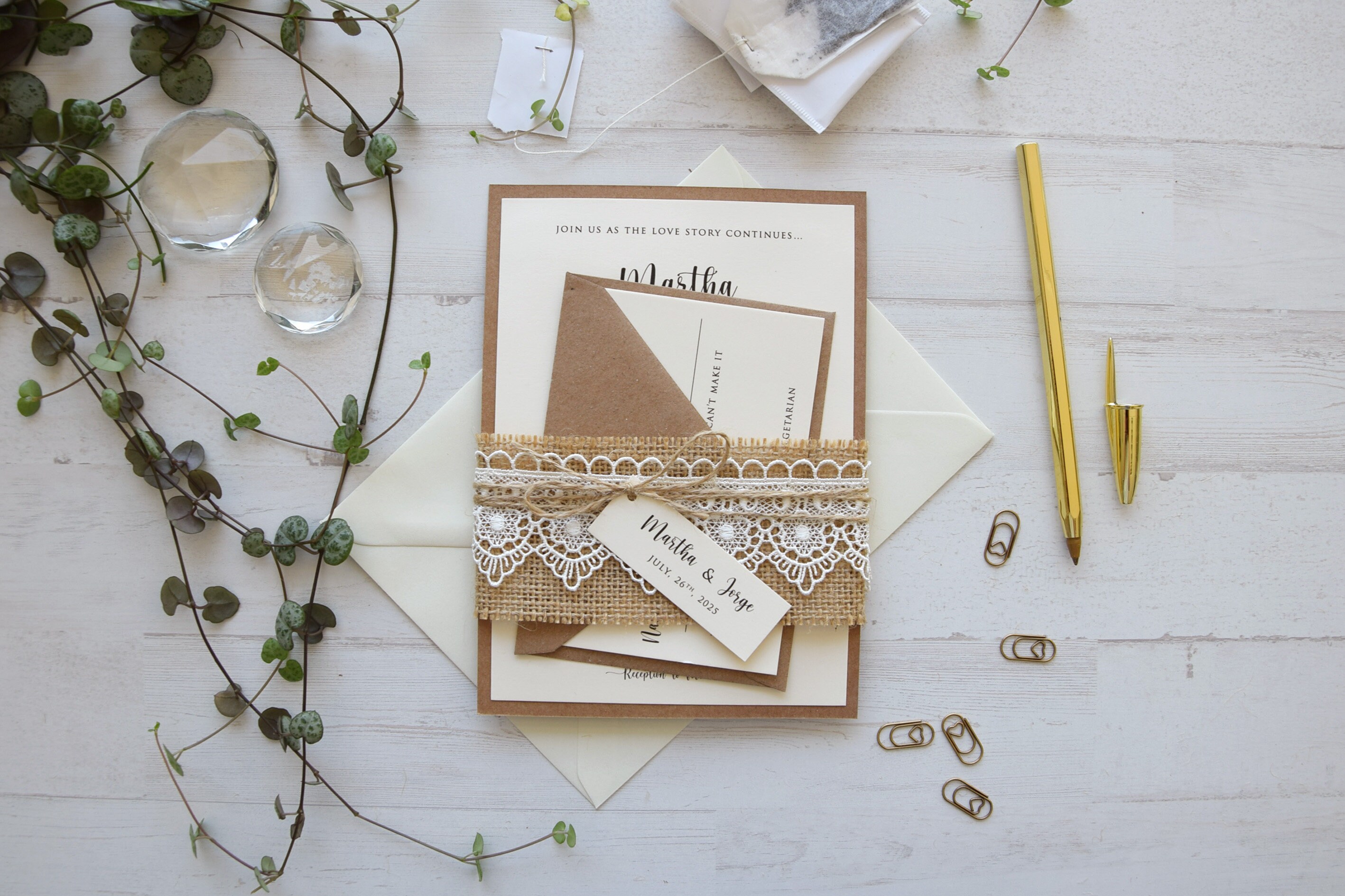 Rustic Lace Wedding Invite, Burlap and Lace Wedding Invitation Suite,  Custom Wedding Invitation, Personalized Rustic Lace Wedding Invitation -  Etsy, image size:2835x1890