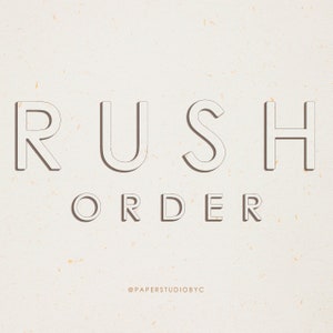 Rush Order