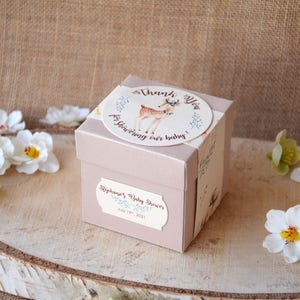 Custom Baby Girl Baby Shower Favor Boxes, Personalized Gift Boxes for Baby Shower, Birthday Favor Boxes, Party Gift Favor Boxes - PACK of 5